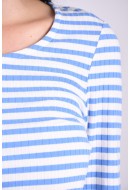 Women Blouse Pieces Pckylie O-Neck Cloud Dancer Stripes Cashmere Blue
